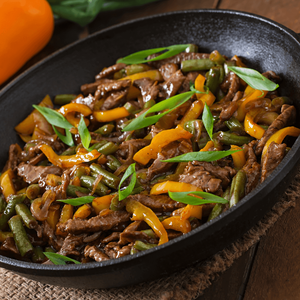 Sticky Beef Stir Fry with Ginger and Soy