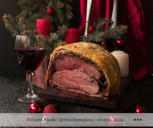 Italian-style Beef Wellington served with crisp pastry and rich filling