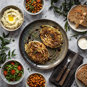 Healthy Oils vs Unhealthy Oils 5 Cabbage Steaks roasted with chilli and finished with Wilson's Extra Virgin Olive Oil