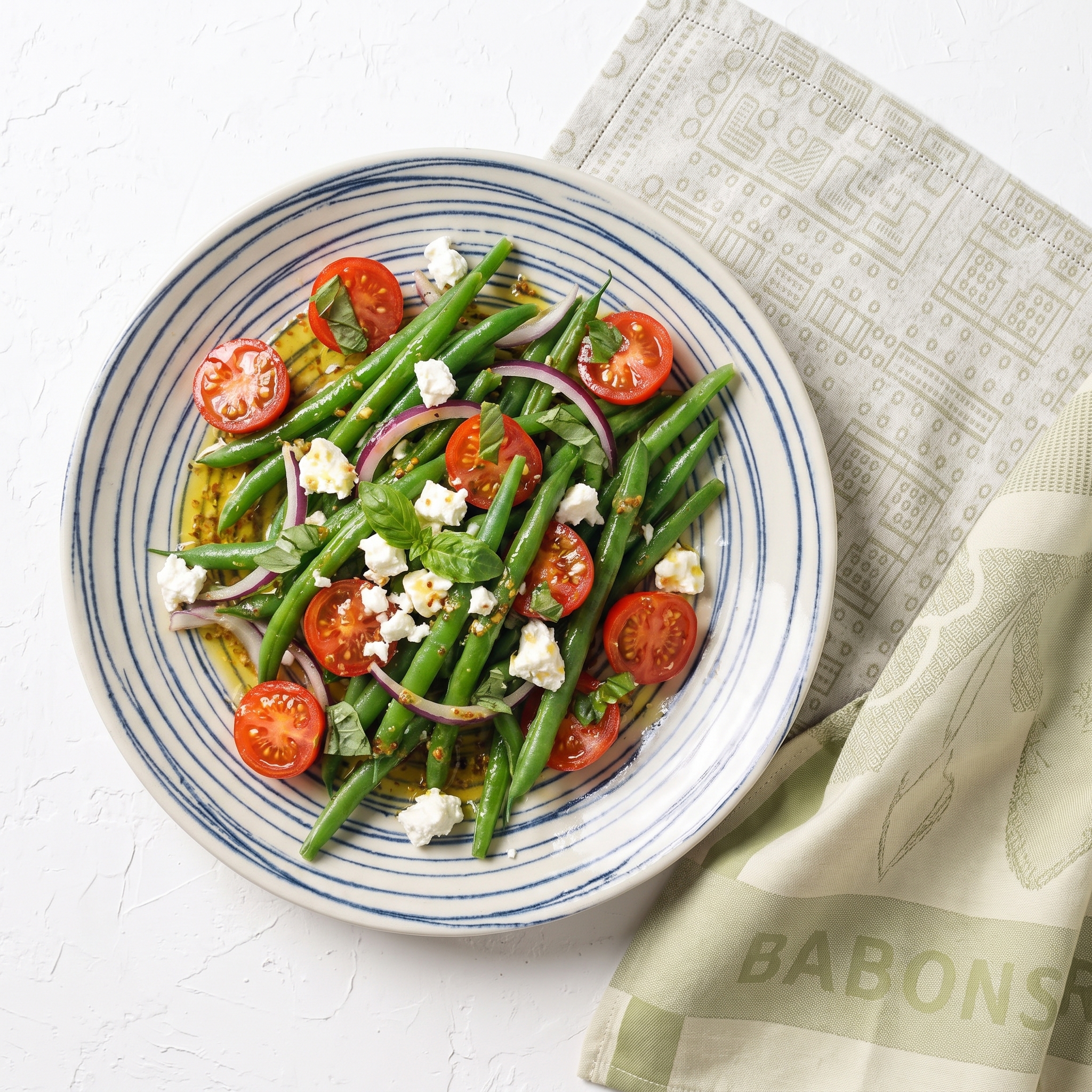 Green Bean and Tomato Salad 1 Green Bean and Tomato Salad tossed in Wilson’s Extra Virgin Olive Oil dressing